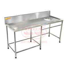 BÀN SƠ CHẾ 1 TẦNG MẶT CÓ THÀNH INN 525