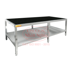 BÀN SƠ CHẾ THỰC PHẨM 2 TẦNG MẶT ĐÁ HOA CƯƠNG INN 185