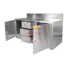 BÀN TỦ NHÀ BẾP CỬA MỞ - 3 HỘC KÉO INN 171