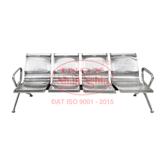 GHẾ BĂNG CHỜ INOX 4 CHỖ NGỒI