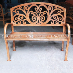 Băng ghế hoa văn ngoài trời CNC-273