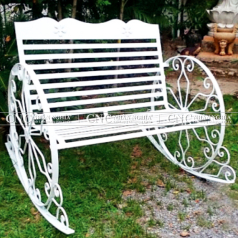 Băng ghế nghệ thuật 2 chân hình bánh xe CNC-260