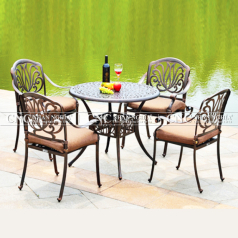 Bộ bàn 4 ghế Sắt mỹ thuật CNC-262