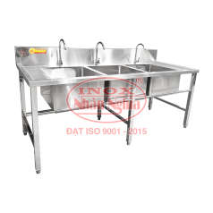 BỒN RỬA THỰC PHẨM 3 Ô