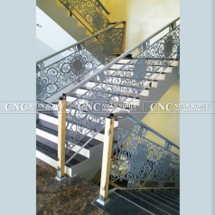 Cầu Thang Sắt Mỹ Thuật CNC-062