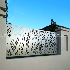 Hàng Rào Sắt Mỹ Thuật CNC-156