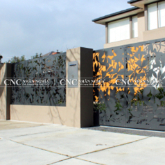 Hàng Rào Sắt Mỹ Thuật CNC-166