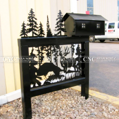 Khung biển hiệu trang trí và hộp thư CNC-198