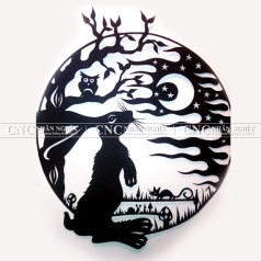 Khung trang trí treo tường hình con thỏ CNC-199