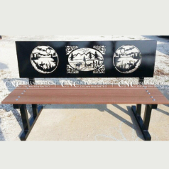 Ghế băng mỹ thuật sắt CNC-200