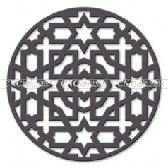 Khung trang trí hoa văn hình tròn CNC-231