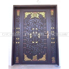 CỬA CỔNG SẮT MỸ THUẬT 1 CÁNH CNC-003