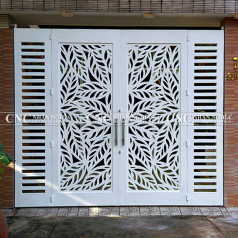 Cửa Cổng Sắt Mỹ Thuật 2 Cánh CNC-029