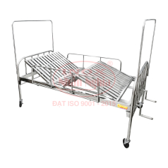 GIƯỜNG BỆNH INOX 2 TAY QUAY