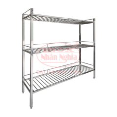KỆ INOX 3 TẦNG SONG