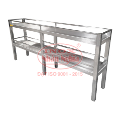 KỆ INOX ĐỂ BÀN 2 TẦNG MẶT