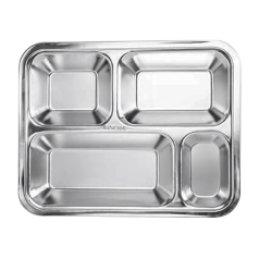 KHAY CƠM 4 Ô INOX INN 404