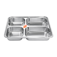 KHAY CƠM SÂU 5 Ô INOX INN 551