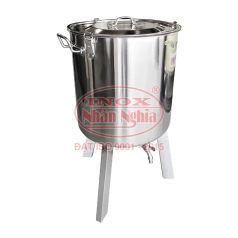 NỒI Ủ RƯỢU INOX CHÂN CAO