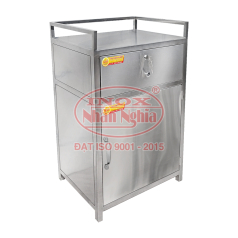 TỦ ĐẦU GIƯỜNG Y TẾ INOX 02