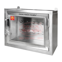 TỦ INOX GẮN TƯỜNG CỬA KÍNH 02