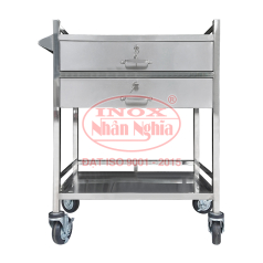 XE ĐẨY 2 TẦNG CÓ 2 NGĂN KÉO DÙNG TRONG BỆNH VIỆN
