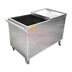 XE ĐẨY CƠM GIỮ NÓNG 2 LỚP