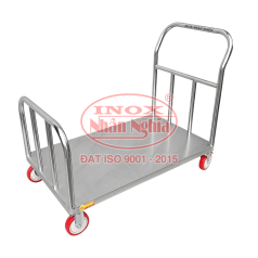 XE ĐẨY HÀNG INOX 2 ĐẦU