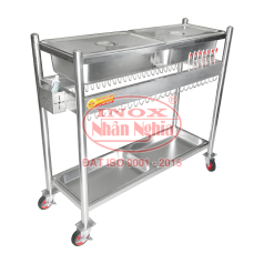 XE ĐẨY ÚP LY - BÀN CHẢI - KEM -  KHĂN CHO TRƯỜNG HỌC