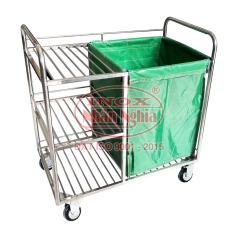 XE ĐẨY DỌN PHÒNG KHÁCH SẠN - MẪU 01